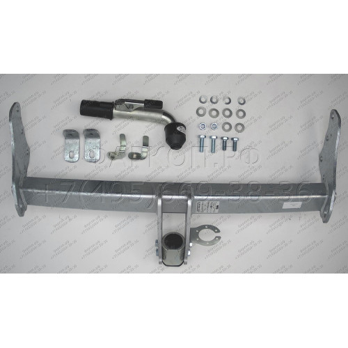 J010C GALIA Полностью оцинкованный фаркоп на Jeep Grand Cherokee WK2 2010-2021. Тип шара: C (горизонтальный съемный). Установка без выреза бампера. Нагрузки: 3500/175 кг, масса фаркопа 17,97 кг