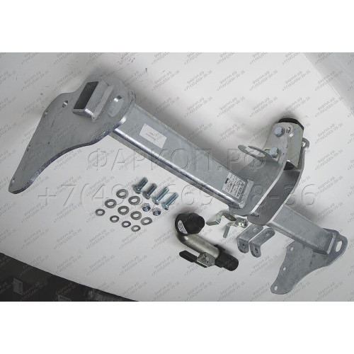 J010C GALIA Полностью оцинкованный фаркоп на Jeep Grand Cherokee WK2 2010-2021. Тип шара: C (горизонтальный съемный). Установка без выреза бампера. Нагрузки: 3500/175 кг, масса фаркопа 17,97 кг