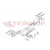 K-003 STEINHOF Фаркоп на Kia Ceed SW универсал 2007-2013 без снятия и подрезки бампера. Тип шара: A. Нагрузки: 1600/75 кг, масса фаркопа 16,3 кг (без электрики в комплекте)