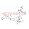 K-023 STEINHOF Фаркоп на Kia Sorento JC 2006-2009. Требуется подрезка бампера. Тип шара: A. Нагрузки: 3500/140 кг, масса фаркопа 24,6 кг (без электрики в комплекте)