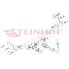 K-082 STEINHOF Фаркоп на Kia Rio II седан 2005-2009 без снятия и подрезки бампера. Тип шара: AH (горизонтальное быстросъемное крепление шара на ключе). Нагрузки: 1100/70 кг, масса фаркопа 11,1 кг (без электрики в комплекте)