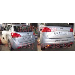 K035A GALIA Полностью оцинкованный фаркоп на Kia Venga 2010-2017. Подрозетник убирается за бампер. Тип шара: A. Невидимый вырез бампера. Нагрузки: 1300/75 кг, 