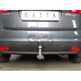 K035A GALIA Полностью оцинкованный фаркоп на Kia Venga 2010-2017. Подрозетник убирается за бампер. Тип шара: A. Невидимый вырез бампера. Нагрузки: 1300/75 кг, 