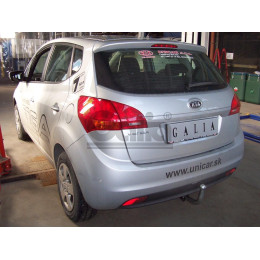 K035A GALIA Полностью оцинкованный фаркоп на Kia Venga 2010-2017. Подрозетник убирается за бампер. Тип шара: A. Невидимый вырез бампера. Нагрузки: 1300/75 кг, 