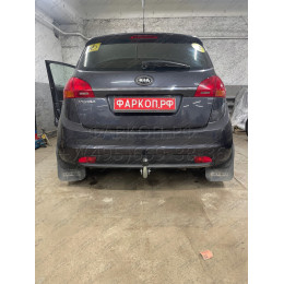 K035A GALIA Полностью оцинкованный фаркоп на Kia Venga 2010-2017. Подрозетник убирается за бампер. Тип шара: A. Невидимый вырез бампера. Нагрузки: 1300/75 кг, 