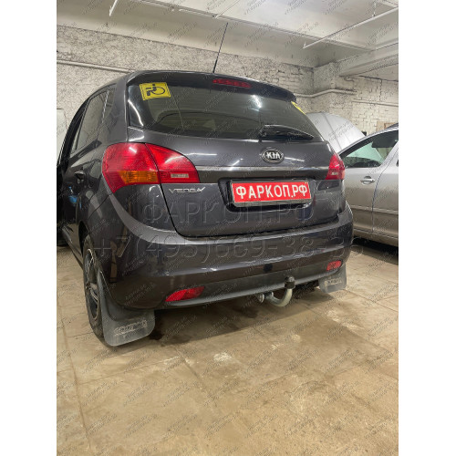 K035A GALIA Полностью оцинкованный фаркоп на Kia Venga 2010-2017. Подрозетник убирается за бампер. Тип шара: A. Невидимый вырез бампера. Нагрузки: 1300/75 кг, масса фаркопа 15,71 кг