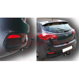 K120-A Лидер-плюс ТСУ для Kia Ceed хетчбек 2012-2018 без снятия и выреза бампера. Нагрузки: 1200/75 кг, масса фаркопа 16,64 кг (без электрики в комплекте)