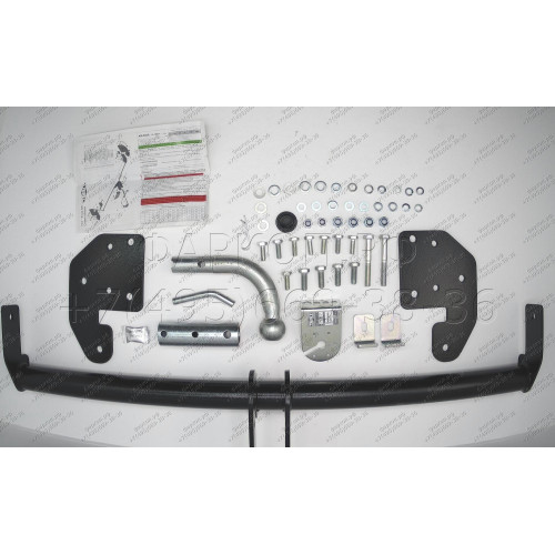 K122-BA TAVIALS ТСУ для Kia Soul 2014-2019 без снятия и выреза бампера. Тип шара: C (оцинкованный, съемный). Нагрузки: 1500/75 кг, масса фаркопа 17,2 кг (без электрики в комплекте)