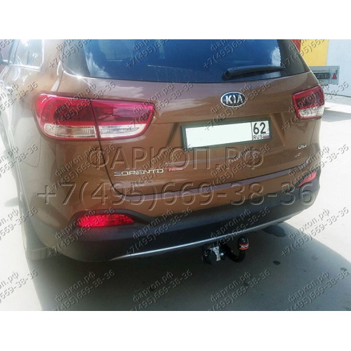 KI 31 AVTOS Фаркоп на Kia Sorento Prime (дизель) 2015-2020. Необходима подрезка бампера. Тип шара: A. Нагрузки: 1500/75 кг, масса фаркопа 27 кг (без электрики в комплекте)