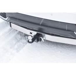 LNX-20-991124.00 PT GROUP Фаркоп с нержавеющей накладкой на Toyota RAV4 2013-2019, Lexus NX 2014-2021 (с одной выхлопной трубой) без подрезки бампера. Тип шара: E (легкосъе