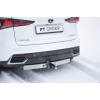 LNX-20-991124.00 PT GROUP Фаркоп с нержавеющей накладкой на Toyota RAV4 2013-2019, Lexus NX 2014-2021 (с одной выхлопной трубой) без подрезки бампера. Тип шара: E (легкосъемный шар под квадрат). Нагрузки: 1500/80 кг, масса фаркопа 23,2 кг (без электрики в