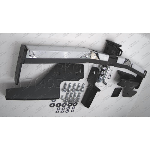 LNX-20-991124.00 PT GROUP Фаркоп с нержавеющей накладкой на Toyota RAV4 2013-2019, Lexus NX 2014-2021 (с одной выхлопной трубой) без подрезки бампера. Тип шара: E (легкосъемный шар под квадрат). Нагрузки: 1500/80 кг, масса фаркопа 23,2 кг (без электрики в