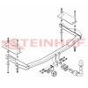 M-021 STEINHOF Фаркоп на Mazda 6 хетчбек 5 дверей 01/2003-01/2008. Требуется подрезка бампера. Тип шара: AH (горизонтальное быстросъемное крепление шара на ключе). Нагрузки: 1800/75 кг, масса фаркопа 22,6 кг (без электрики в комплекте)