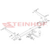 M-068 STEINHOF Фаркоп на Mazda CX-60 2022- без подрезки бампера. Тип шара: A. Нагрузки: 2500/120 кг (без электрики в комплекте)