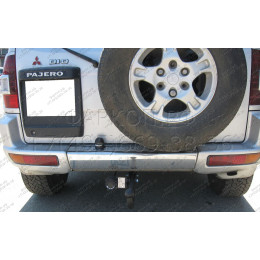 M-352 STEINHOF Фаркоп на Mitsubishi Pajero 3/5 дверей 02/2007-2020. Требуется подрезка бампера. Тип шара: A. Нагрузки: 3300/135 кг, масса фаркопа 27,9 кг (без электрики в к