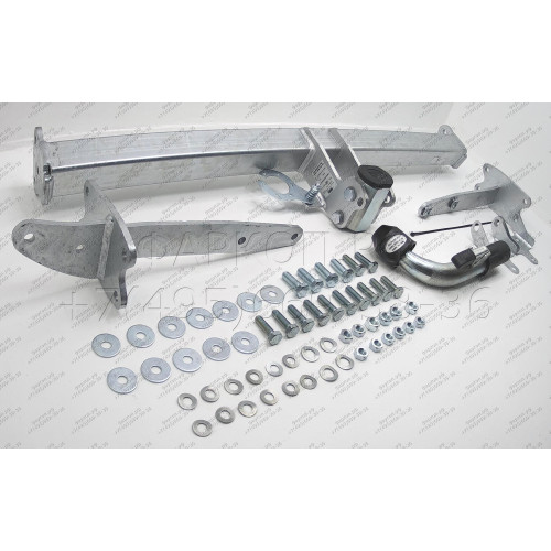 M104C GALIA Полностью оцинкованный фаркоп на Mercedes E-Class w211 седан 2002-2009. Подрозетник убирается за бампер. Тип шара: C (горизонтальный съемный). Без выреза бампера. Нагрузки: 2200/90 кг, масса фаркопа 19,37 кг