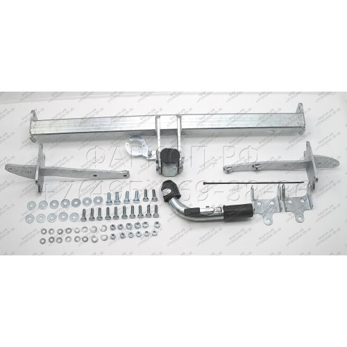 M104C GALIA Полностью оцинкованный фаркоп на Mercedes E-Class w211 седан 2002-2009. Подрозетник убирается за бампер. Тип шара: C (горизонтальный съемный). Без выреза бампера. Нагрузки: 2200/90 кг, масса фаркопа 19,37 кг