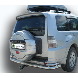M114-AE Лидер-плюс ТСУ для Mitsubishi Pajero (III-IV) 2000/5-2007, 2007-2020 без снятия и выреза бампера. Тип шара: AE. Нагрузки: 1500/75 кг, масса фаркопа 15,6 кг (без электри