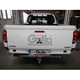 M120A GALIA Полностью оцинкованный фаркоп на Mitsubishi L200 1996-2006, 2006-2015, 2015-2023, FIAT Fullback 2016-2019. Тип шара: A. Без выреза бампера. Нагрузки: 3100/125 кг, масса фар