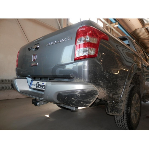 M120A GALIA Полностью оцинкованный фаркоп на Mitsubishi L200 1996-2006, 2006-2015, 2015-2023, FIAT Fullback 2016-2019. Тип шара: A. Без выреза бампера. Нагрузки: 3100/125 кг, масса фаркопа 28,25 кг