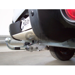 M120A GALIA Полностью оцинкованный фаркоп на Mitsubishi L200 1996-2006, 2006-2015, 2015-2023, FIAT Fullback 2016-2019. Тип шара: A. Без выреза бампера. Нагрузки: 3100/125 кг, масса фар
