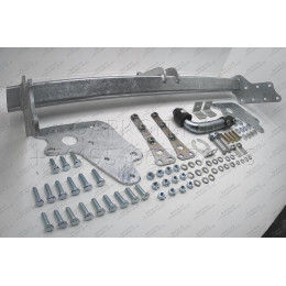 M120A GALIA Полностью оцинкованный фаркоп на Mitsubishi L200 1996-2006, 2006-2015, 2015-2023, FIAT Fullback 2016-2019. Тип шара: A. Без выреза бампера. Нагрузки: 3100/125 кг, масса фар