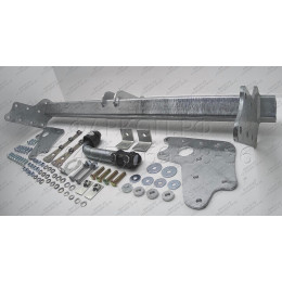 M120A GALIA Полностью оцинкованный фаркоп на Mitsubishi L200 1996-2006, 2006-2015, 2015-2023, FIAT Fullback 2016-2019. Тип шара: A. Без выреза бампера. Нагрузки: 3100/125 кг, масса фар