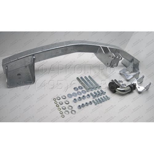 M126A GALIA Полностью оцинкованный фаркоп на Mitsubishi Outlander 2012-2019, 2019-2022. Подрозетник убирается за бампер. Тип шара: A. Подрезка бампера. Нагрузки: 2000/100 кг, масса фаркопа 21,42 кг