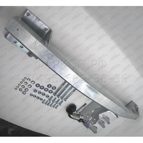 M126A GALIA Полностью оцинкованный фаркоп на Mitsubishi Outlander 2012-2019, 2019-2022. Подрозетник убирается за бампер. Тип шара: A. Подрезка бампера. Нагрузки: 2000/100 кг, масса фаркопа 21,42 кг