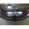 M135C GALIA Полностью оцинкованный фаркоп на Mazda 3 седан 2013-2019. Подрозетник убирается за бампер. Тип шара: C (горизонтальный съемный). Установка без выреза бампера. Нагрузки: 1800/90 кг, масса фаркопа 19,17 кг
