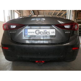 M135C GALIA Полностью оцинкованный фаркоп на Mazda 3 седан 2013-2019. Подрозетник убирается за бампер. Тип шара: C (горизонтальный съемный). Установка бе