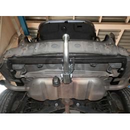 M135C GALIA Полностью оцинкованный фаркоп на Mazda 3 седан 2013-2019. Подрозетник убирается за бампер. Тип шара: C (горизонтальный съемный). Установка бе