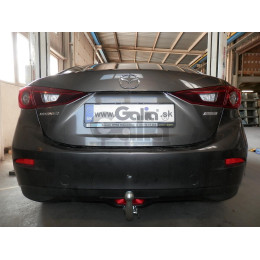 M135C GALIA Полностью оцинкованный фаркоп на Mazda 3 седан 2013-2019. Подрозетник убирается за бампер. Тип шара: C (горизонтальный съемный). Установка бе