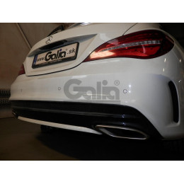 M146C GALIA Полностью оцинкованный фаркоп на Mercedes CLA-Class c117 купе / X117 универсал 2013-2019. Подрозетник убирается за бампер. Тип шара: C (горизонтальный 