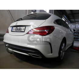 M146C GALIA Полностью оцинкованный фаркоп на Mercedes CLA-Class c117 купе / X117 универсал 2013-2019. Подрозетник убирается за бампер. Тип шара: C (горизонтальный 