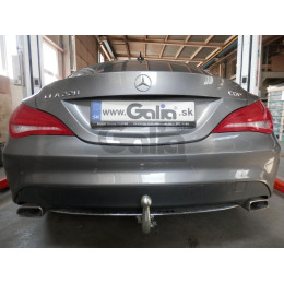 M146C GALIA Полностью оцинкованный фаркоп на Mercedes CLA-Class c117 купе / X117 универсал 2013-2019. Подрозетник убирается за бампер. Тип шара: C (горизонтальный 