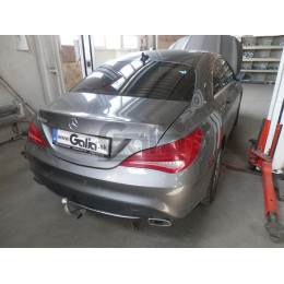M146C GALIA Полностью оцинкованный фаркоп на Mercedes CLA-Class c117 купе / X117 универсал 2013-2019. Подрозетник убирается за бампер. Тип шара: C (горизонтальный 