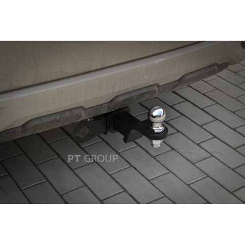 MOU-22-991122.00 PT GROUP Фаркоп на Mitsubishi Outlander 2022- без подрезки бампера. Тип шара: E (легкосъемный шар под квадрат). Нагрузки: 3200/80 кг, масса фаркопа 20,5 кг (без электрики в комплекте)