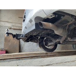 H.M20.E HALTY Фаркоп на Mitsubishi Delica D5 2007-2019, 2019- (кроме Urban Gear) без подрезки бампера. Тип шара: E. Нагрузки: 750/75 кг, масса фаркопа 15,9 кг