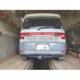 H.M20.E HALTY Фаркоп на Mitsubishi Delica D5 2007-2019, 2019- (кроме Urban Gear) без подрезки бампера. Тип шара: E. Нагрузки: 750/75 кг, масса фаркопа 15,9 кг
