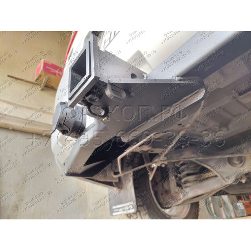 H.M20.E HALTY Фаркоп на Mitsubishi Delica D5 2007-2019, 2019- (кроме Urban Gear) без подрезки бампера. Тип шара: E. Нагрузки: 750/75 кг, масса фаркопа 15,9 кг