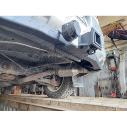H.M20.E HALTY Фаркоп на Mitsubishi Delica D5 2007-2019, 2019- (кроме Urban Gear) без подрезки бампера. Тип шара: E. Нагрузки: 750/75 кг, масса фаркопа 15,9 кг