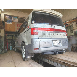 H.M20.E HALTY Фаркоп на Mitsubishi Delica D5 2007-2019, 2019- (кроме Urban Gear) без подрезки бампера. Тип шара: E. Нагрузки: 750/75 кг, масса фаркопа 15,9 кг