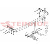 N-072 STEINHOF Фаркоп на Nissan Primera W12 универсал 2002-2007. Требуется подрезка бампера. Тип шара: A. Нагрузки: 1850/75 кг, масса фаркопа 16,97 кг (без электрики в комплекте)