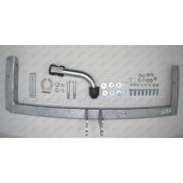 N038A GALIA Полностью оцинкованный фаркоп на Nissan Almera N16 седан 2000-2005. Тип шара: A. Невидимый вырез бампера. Нагрузки: 1300/75 кг, масса фаркопа 16,51 кг