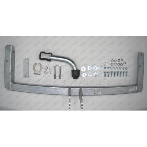 N038A GALIA Полностью оцинкованный фаркоп на Nissan Almera N16 седан 2000-2005. Тип шара: A. Невидимый вырез бампера. Нагрузки: 1300/75 кг, масса фаркопа 16,51 кг
