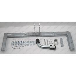 N038A GALIA Полностью оцинкованный фаркоп на Nissan Almera N16 седан 2000-2005. Тип шара: A. Невидимый вырез бампера. Нагрузки: 1300/75 кг, масса фаркопа 16,51 кг