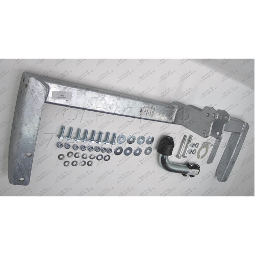 N038A GALIA Полностью оцинкованный фаркоп на Nissan Almera N16 седан 2000-2005. Тип шара: A. Невидимый вырез бампера. Нагрузки: 1300/75 кг, масса фаркопа 16,51 кг