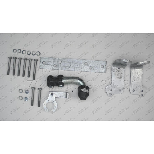 N041A GALIA Полностью оцинкованный фаркоп на Nissan Pathfinder R51 2004-2014. Подрозетник убирается за бампер. Тип шара: A. Невидимый вырез бампера. Нагрузки: 3000/120 кг, масса фаркопа 7,12 кг