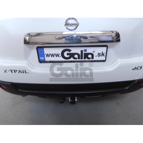N050C GALIA Полностью оцинкованный фаркоп на Nissan X-Trail T31 2007-2014, исключая авто с парктроником. Тип шара: C (горизонтальный съемный). Подрезка бампера. Нагрузки: 2200/100 кг, масса фаркопа 19,37 кг